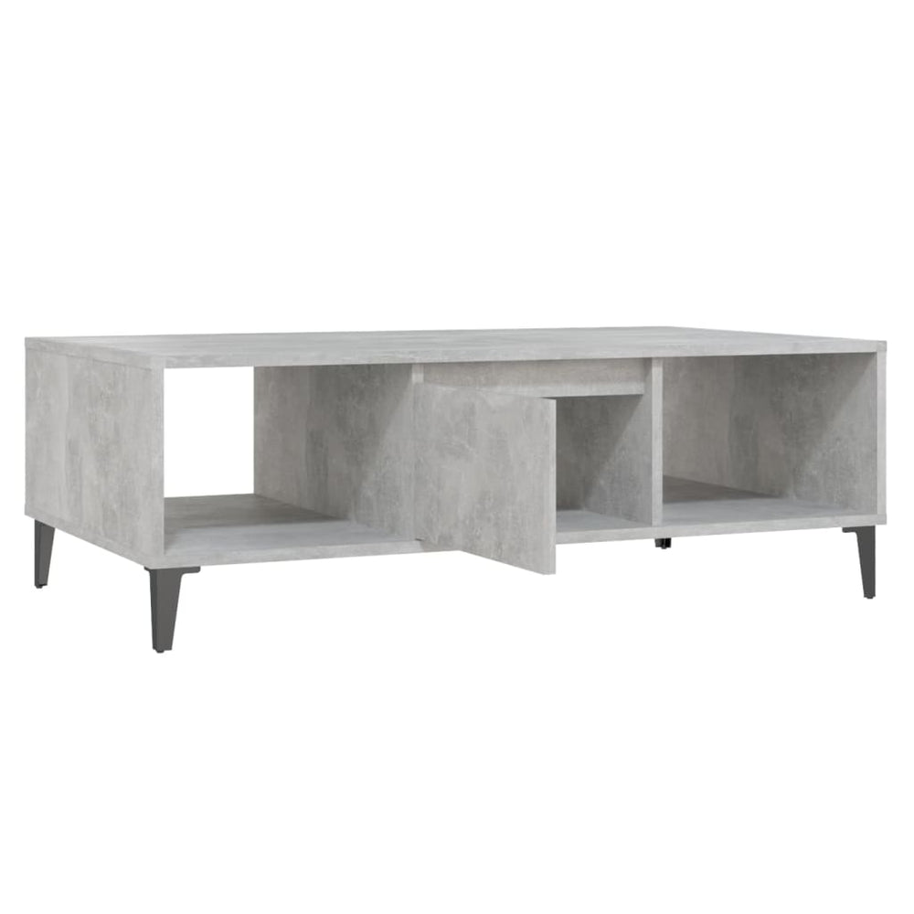 Salontafel 103,5x60x35 cm spaanplaat betongrijs MeubelReus