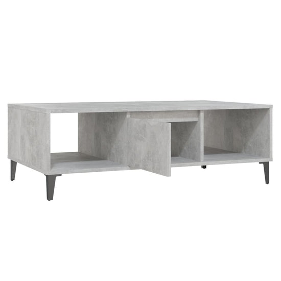 Salontafel 103,5x60x35 cm spaanplaat betongrijs MeubelReus