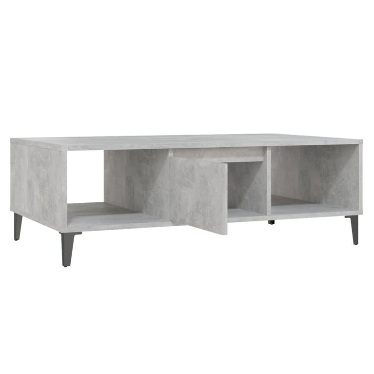 Salontafel 103,5x60x35 cm spaanplaat betongrijs MeubelReus