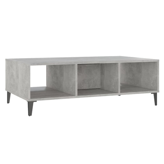 Salontafel 103,5x60x35 cm spaanplaat betongrijs MeubelReus