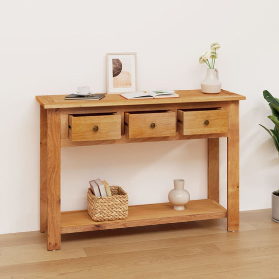 Wandtafel 110x35x75 cm massief eikenhout MeubelReus