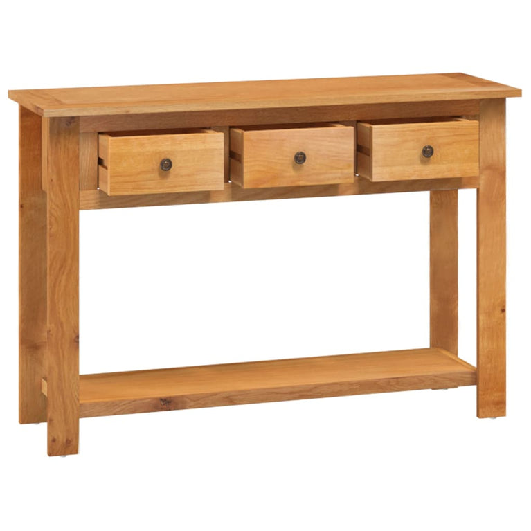 Wandtafel 110x35x75 cm massief eikenhout MeubelReus