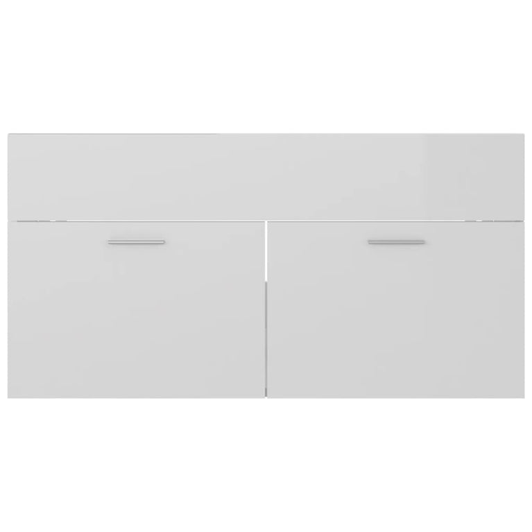 Badkamermeubelset spaanplaat hoogglans wit