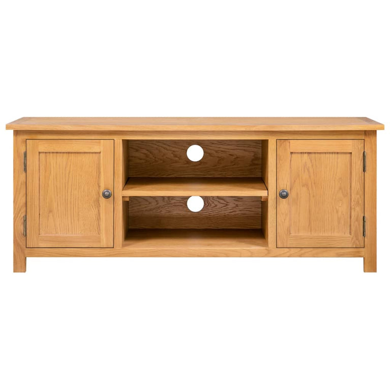 Tv-meubel 110x35x44 cm massief eikenhout