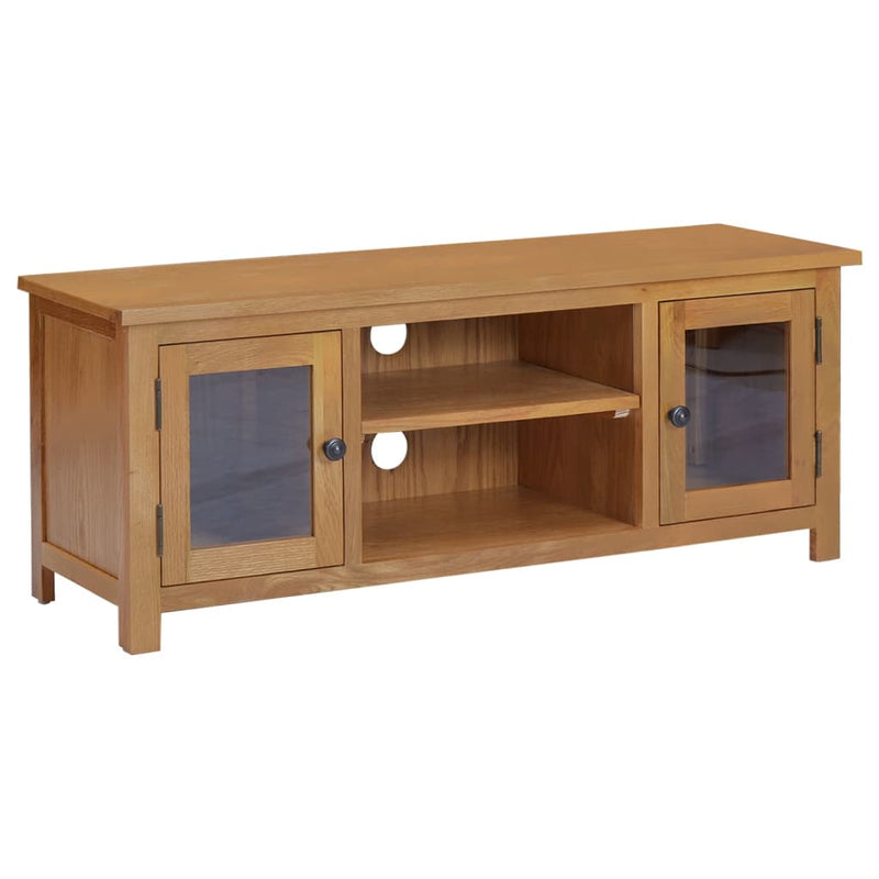 Tv-meubel 110x35x44 cm massief eikenhout MeubelReus