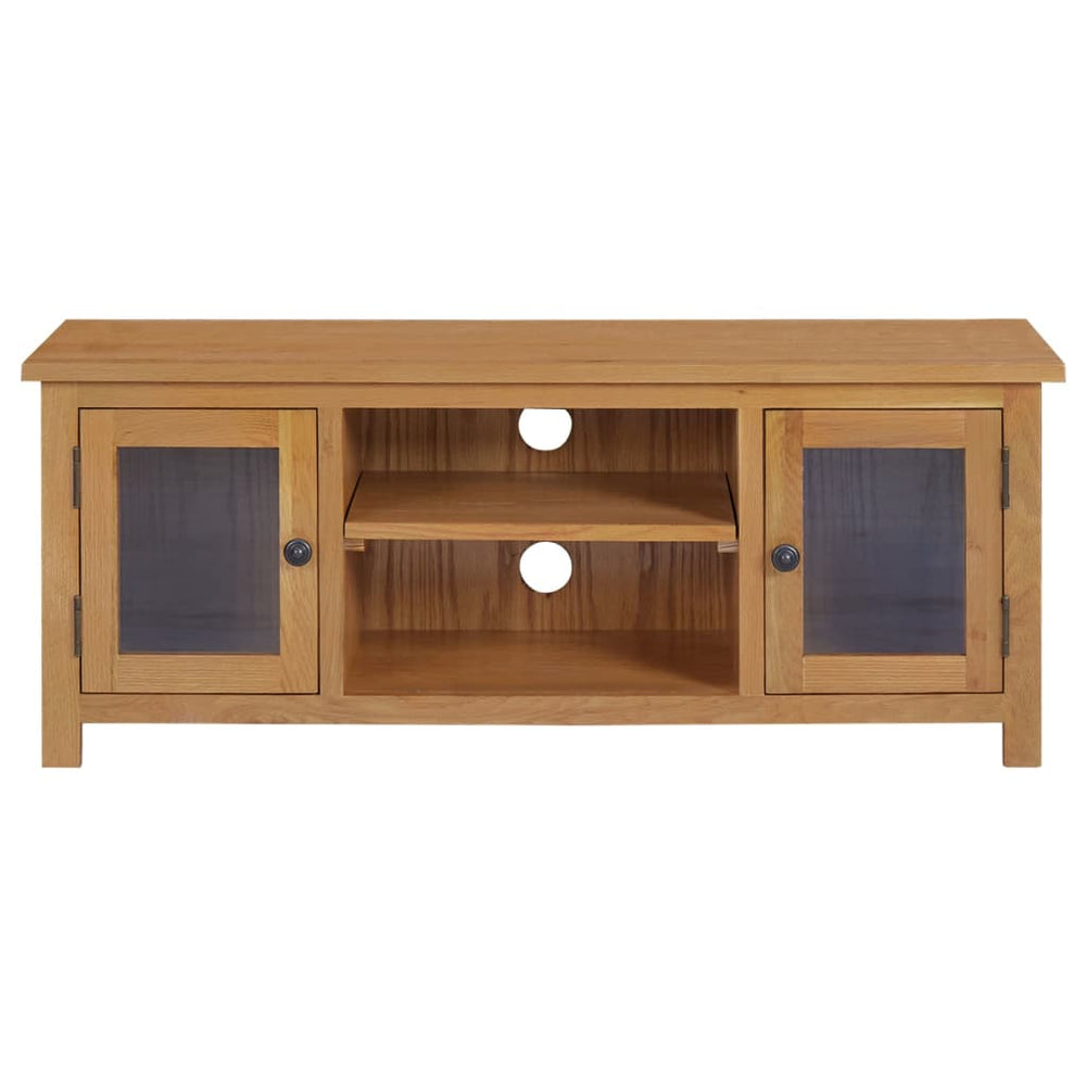 Tv-meubel 110x35x44 cm massief eikenhout MeubelReus