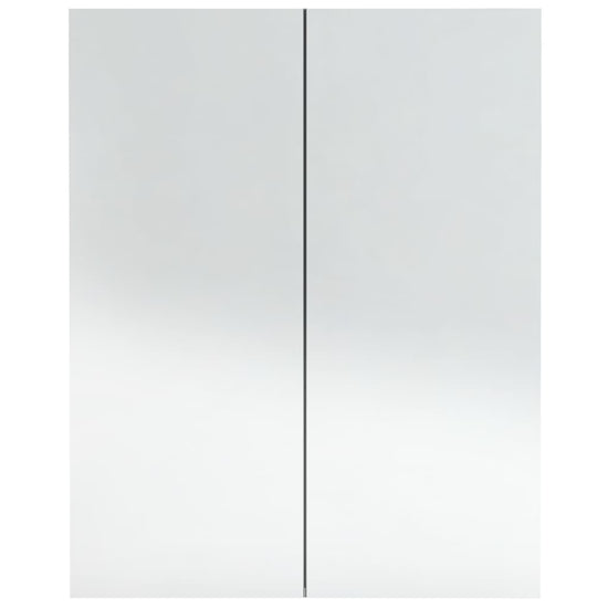 Badkamerkast met spiegel 60x15x75 cm MDF betongrijs MeubelReus