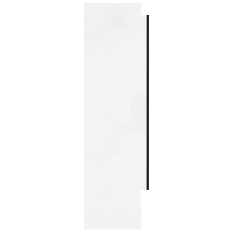 Badkamerkast met spiegel 80x15x60 cm MDF glanzend wit MeubelReus