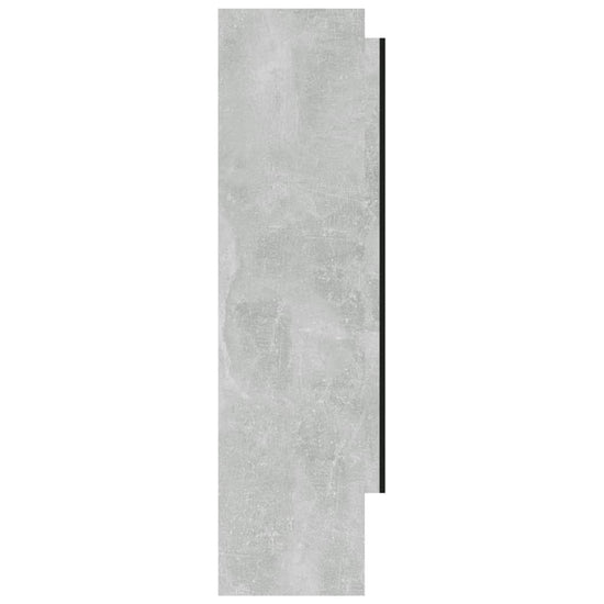Badkamerkast met spiegel 80x15x60 cm MDF betongrijs MeubelReus