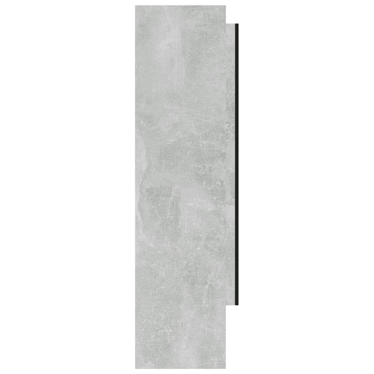 Badkamerkast met spiegel 80x15x60 cm MDF betongrijs MeubelReus