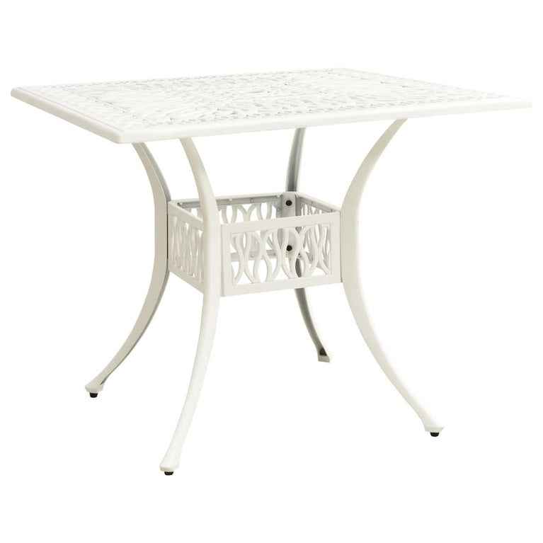 3-delige Bistroset gietaluminium wit