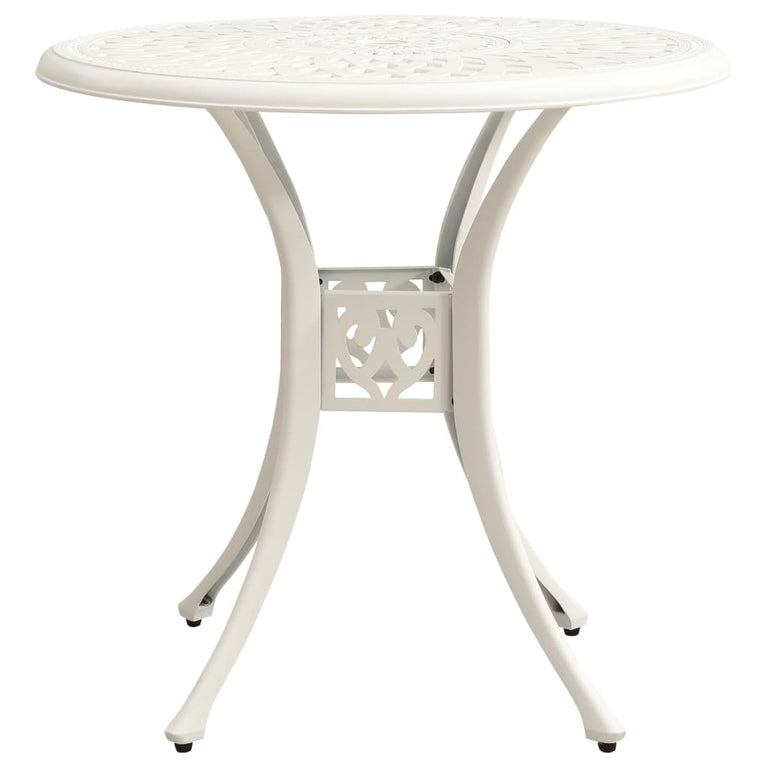 3-delige Bistroset gietaluminium wit