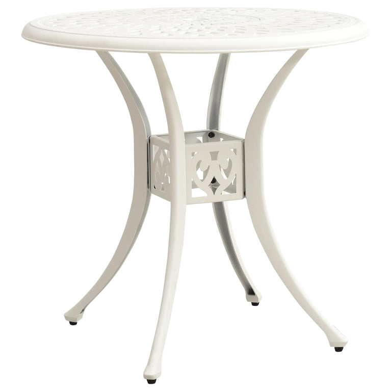3-delige Bistroset gietaluminium wit
