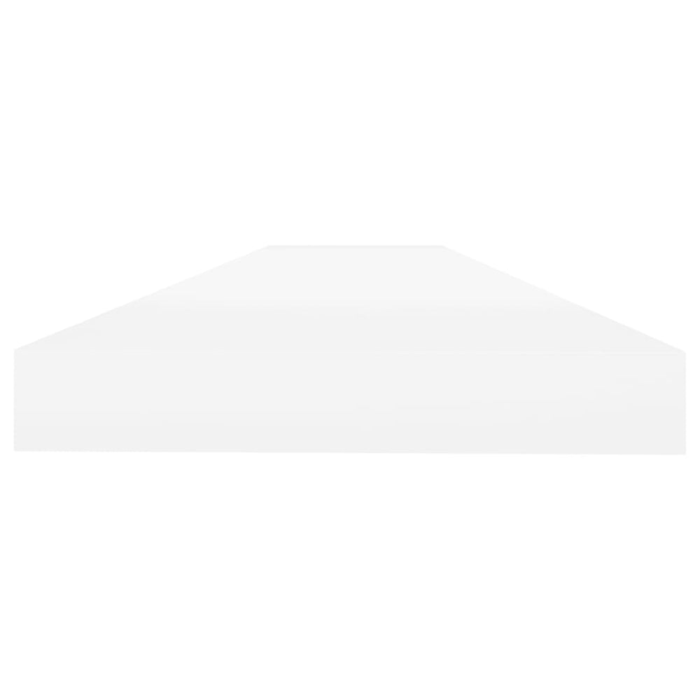 Wandschap zwevend 90x23,5x3,8 cm MDF eikenkleurig en wit MeubelReus