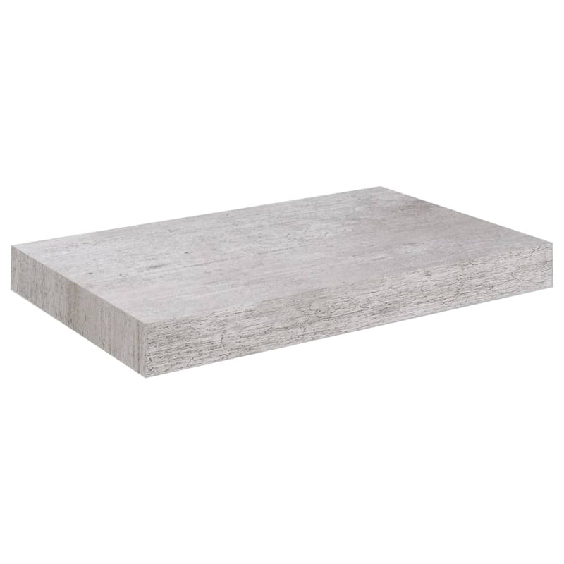 Wandschap zwevend 23x23,5x3,8 cm MDF betongrijs MeubelReus