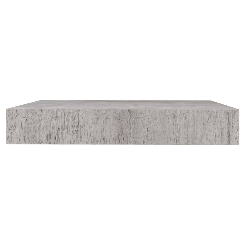 Wandschappen 4 st zwevend 23x23,5x3,8 cm MDF betongrijs MeubelReus