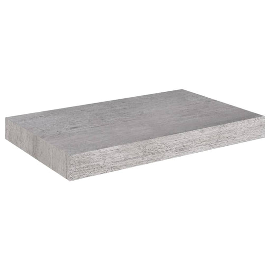 Wandschappen 2 st zwevend 40x23x3,8 cm MDF betongrijs MeubelReus