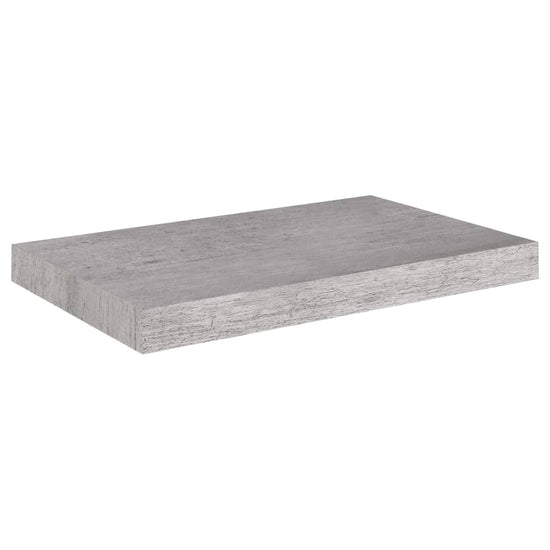 Wandschap zwevend 50x23x3,8 cm MDF betongrijs MeubelReus