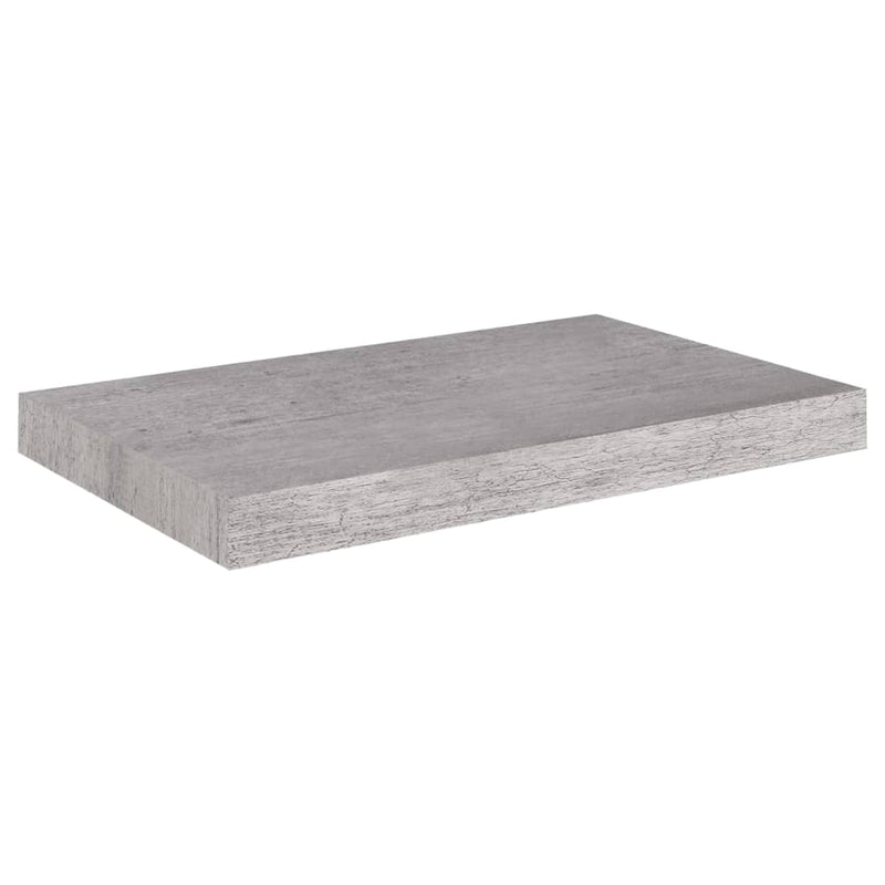 Wandschap zwevend 50x23x3,8 cm MDF betongrijs MeubelReus
