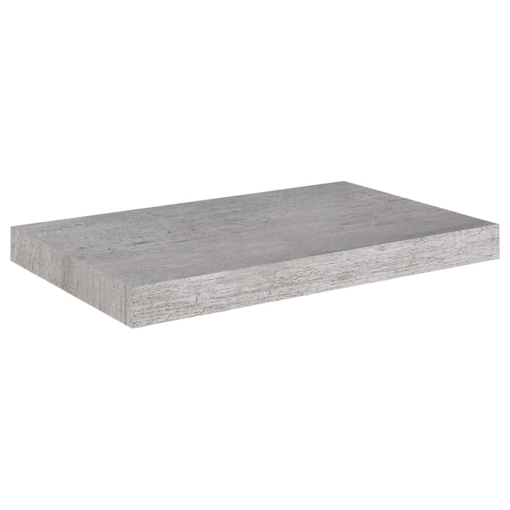 Wandschappen zwevend 4 st 50x23x3,8 cm MDF betongrijs MeubelReus