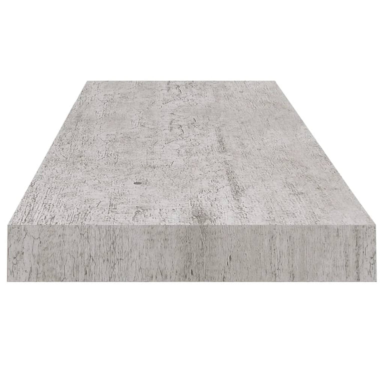 Wandschap zwevend 80x23,5x3,8 cm MDF betongrijs MeubelReus