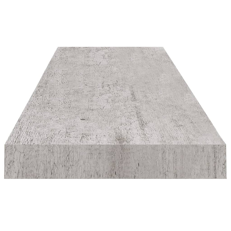 Wandschappen zwevend 4 st 90x23,5x3,8 cm MDF betongrijs MeubelReus
