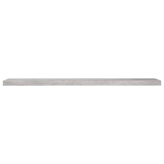 Wandschap zwevend 120x23,5x3,8 cm MDF betongrijs MeubelReus