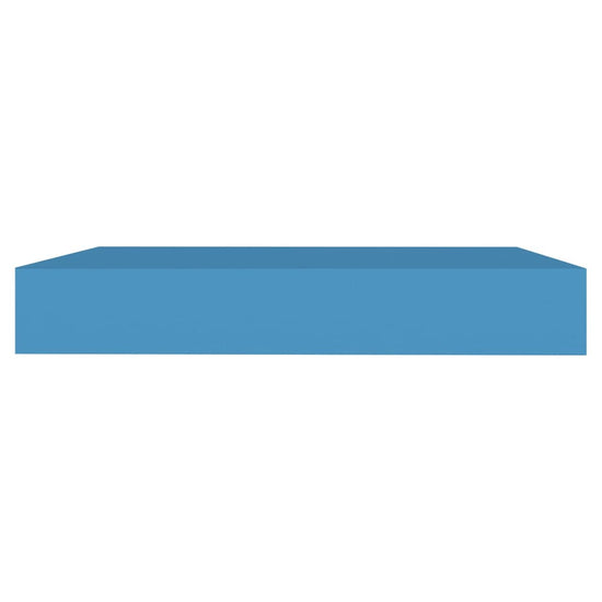 Wandschap zwevend 23x23,5x3,8 cm MDF blauw MeubelReus