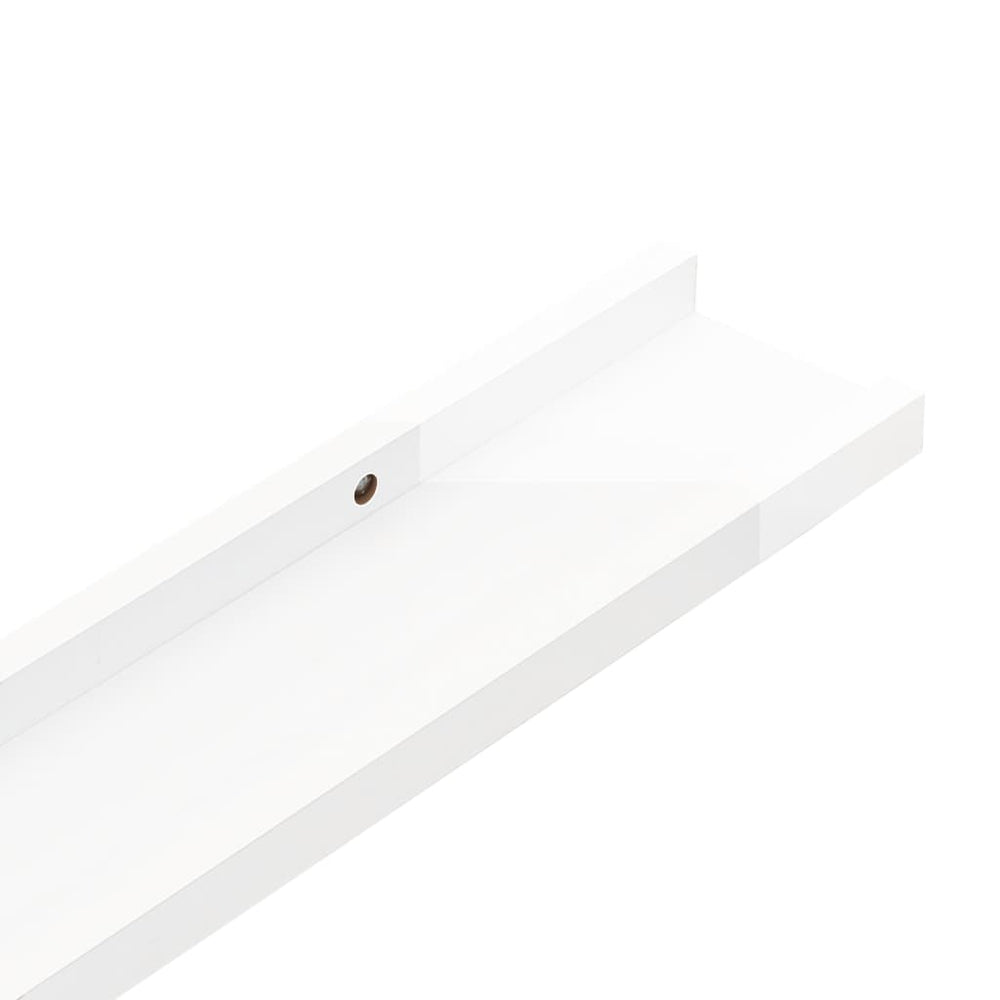 Wandschappen 2 st 100x9x3 cm hoogglans wit MeubelReus