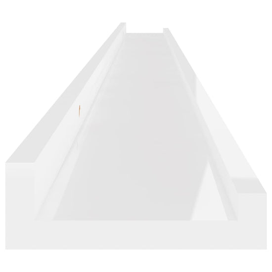 Wandschappen 2 st 115x9x3 cm hoogglans wit MeubelReus