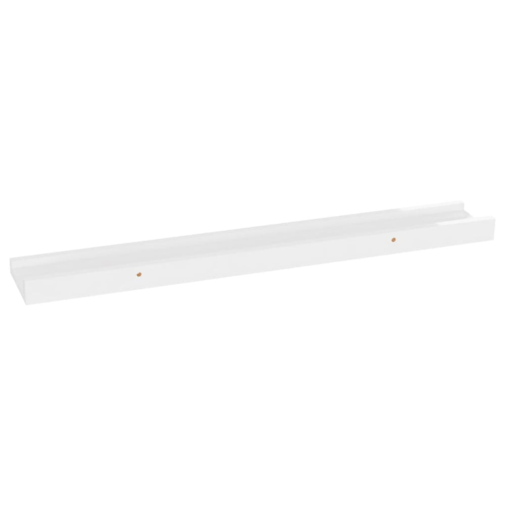Wandschappen 4 st 60x9x3 cm hoogglans wit MeubelReus