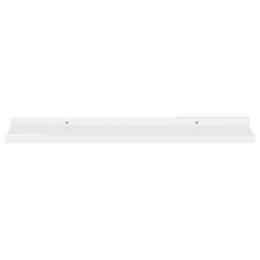 Wandschappen 4 st 60x9x3 cm hoogglans wit MeubelReus