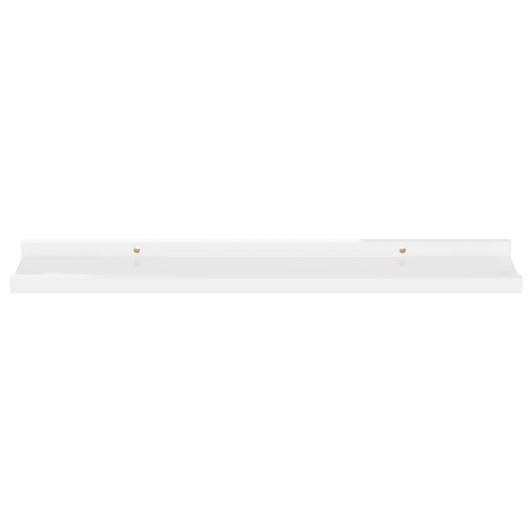 Wandschappen 4 st 60x9x3 cm hoogglans wit MeubelReus