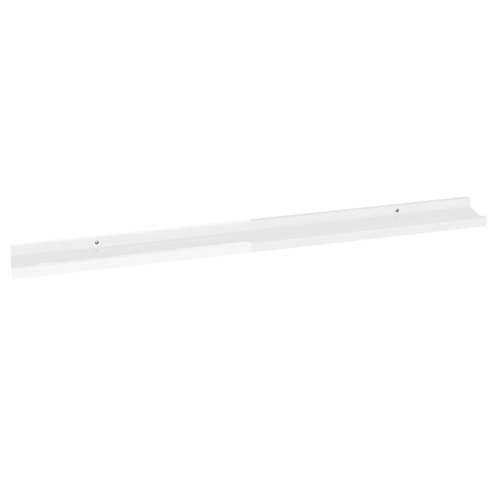Wandschappen 4 st 100x9x3 cm hoogglans wit MeubelReus