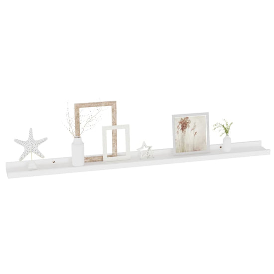 Wandschappen 2 st 100x9x3 cm wit MeubelReus