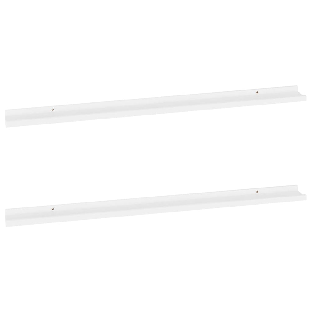 Wandschappen 2 st 115x9x3 cm wit MeubelReus