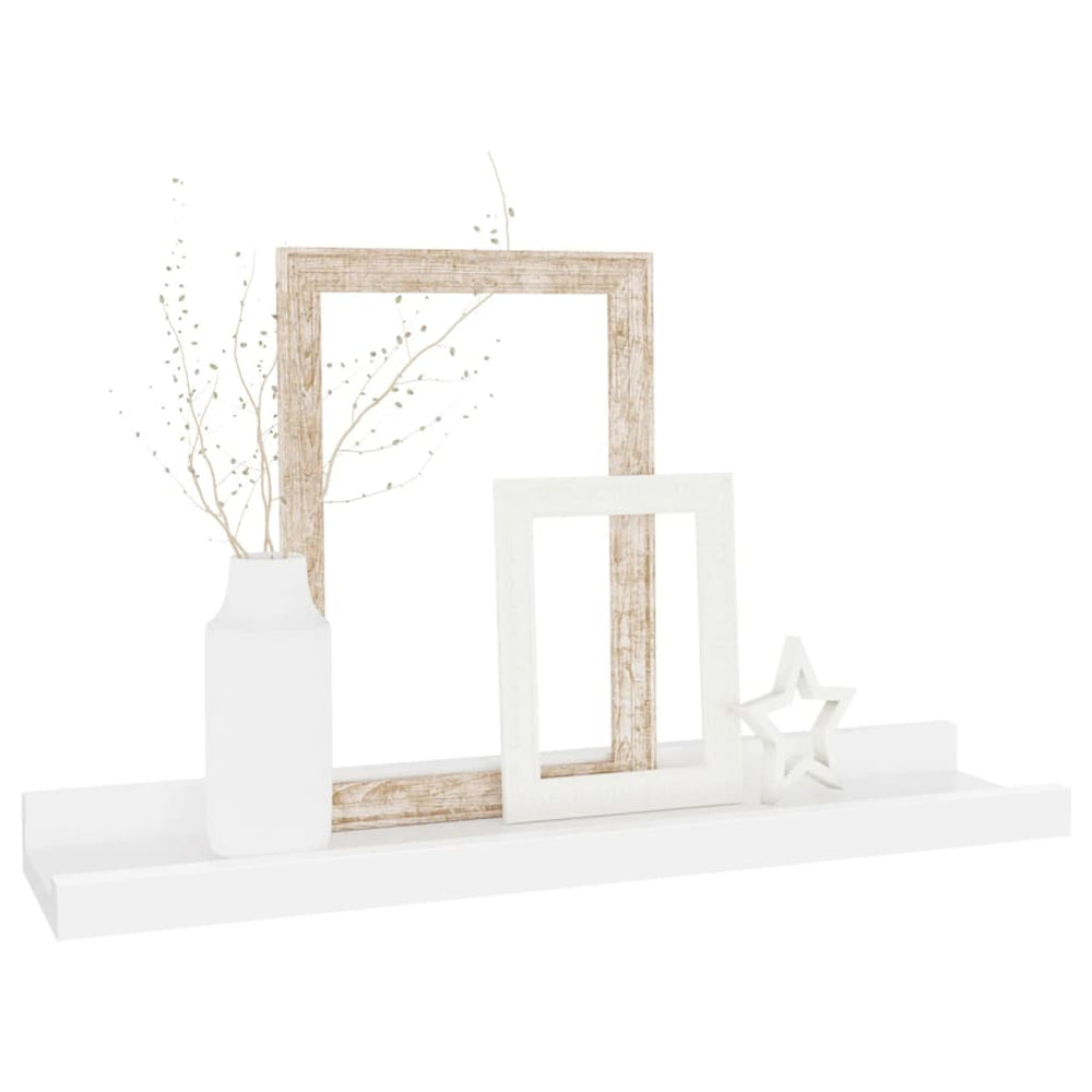 Wandschappen 4 st 40x9x3 cm wit MeubelReus