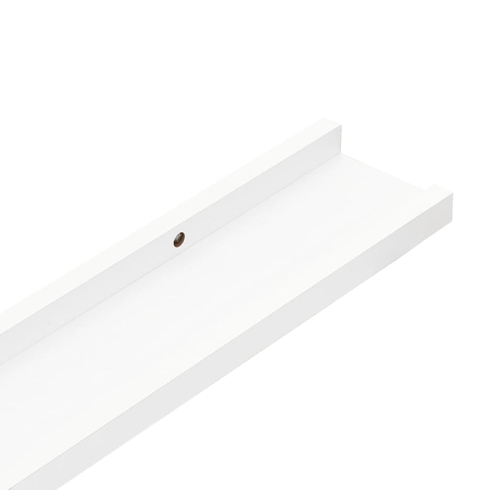 Wandschappen 4 st 40x9x3 cm wit MeubelReus