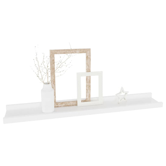Wandschappen 4 st 60x9x3 cm wit MeubelReus