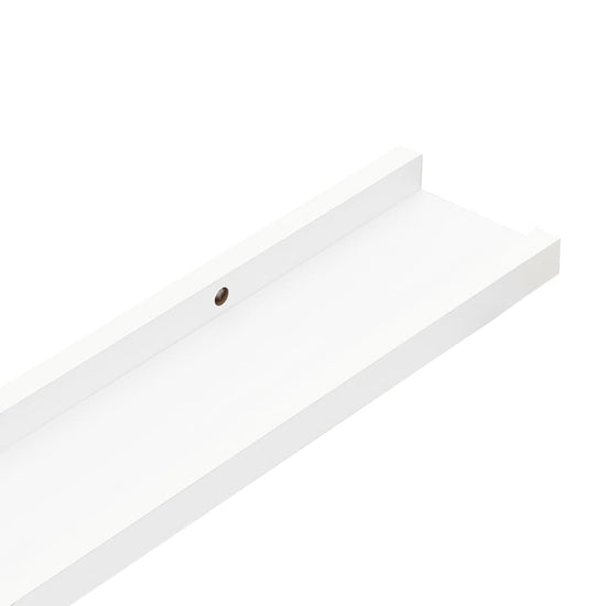 Wandschappen 4 st 60x9x3 cm wit MeubelReus