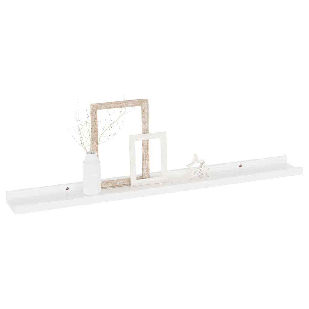Wandschappen 4 st 80x9x3 cm wit MeubelReus