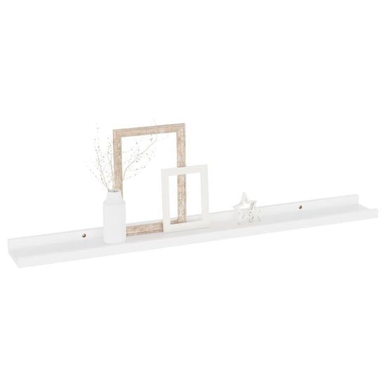 Wandschappen 4 st 80x9x3 cm wit MeubelReus