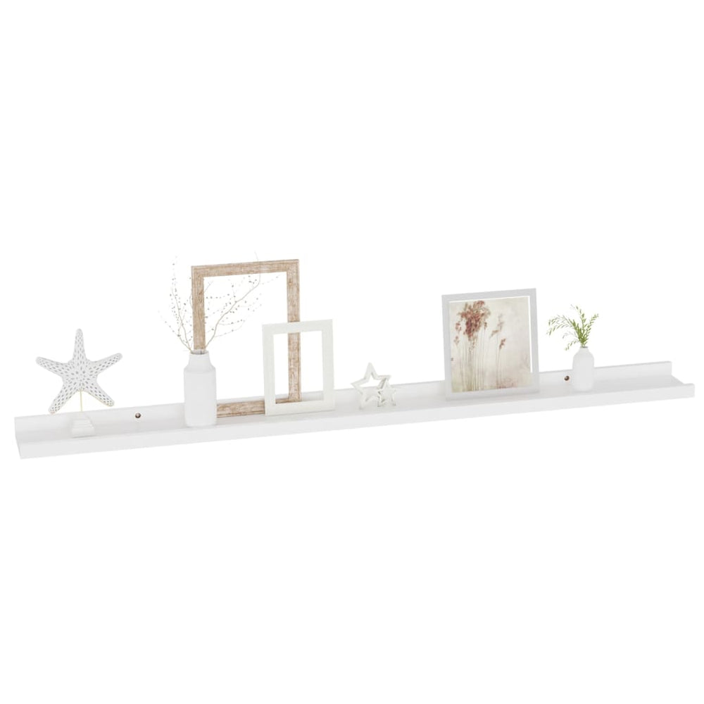 Wandschappen 4 st 100x9x3 cm wit MeubelReus