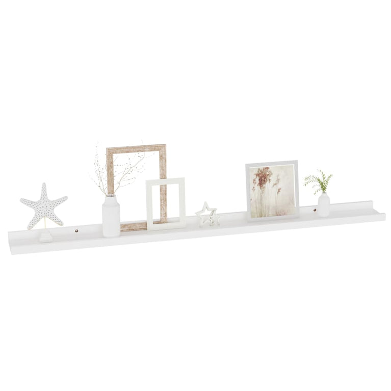 Wandschappen 4 st 100x9x3 cm wit MeubelReus