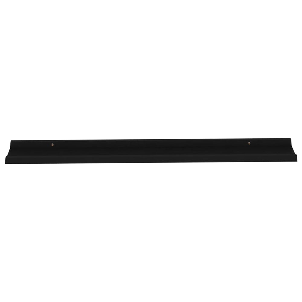 Wandschappen 2 st 115x9x3 cm zwart MeubelReus