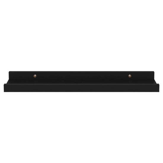 Wandschappen 4 st 40x9x3 cm zwart MeubelReus