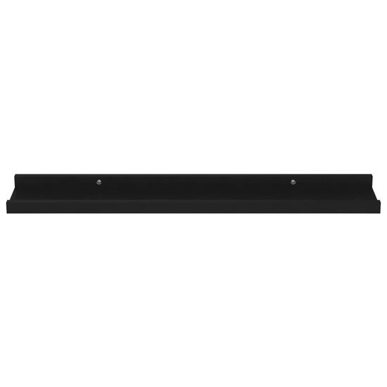Wandschappen 4 st 60x9x3 cm zwart MeubelReus
