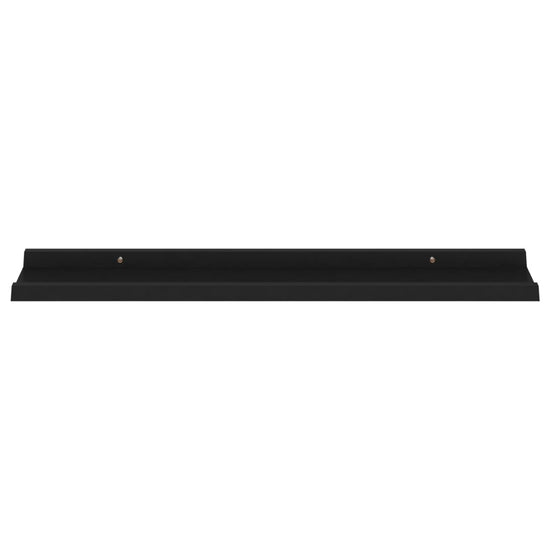 Wandschappen 4 st 80x9x3 cm zwart MeubelReus