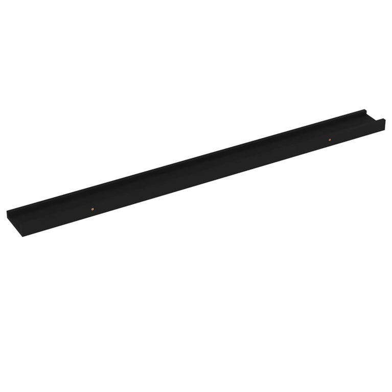 Wandschappen 4 st 100x9x3 cm zwart MeubelReus