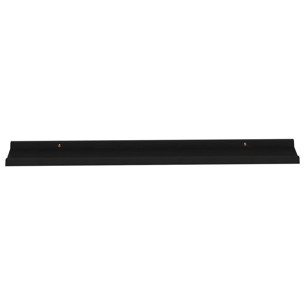 Wandschappen 4 st 100x9x3 cm zwart MeubelReus
